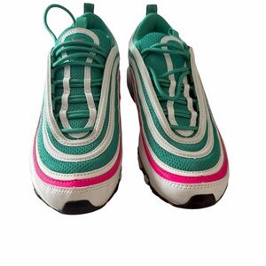 Nike Kids Teal and Pink Sneakers
